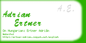 adrian ertner business card